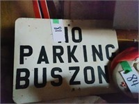 No Parking Bus Zone Sign