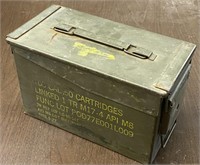 Metal Ammunition Box (dated 5/77) & Large Long Cha