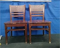 2 Brown Chairs