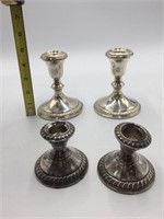 Silver Plated Candle Sticks 4