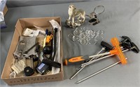 Gun Cleaning Items; Wolf Figurine; Tools; Coin Hol