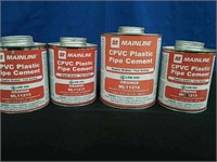 Box 4 Cans CPVC Pipe Cement