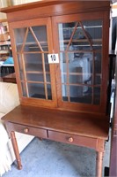 Wooden Two Drawer Desk/Hutch 41.5x25.5x71"