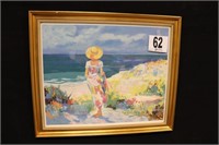 26x31" Framed Don Hazen, Limited Edition 'Beach