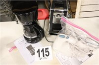 Coffee Maker (5 Cup), Can Opener & Mixer