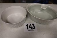(2) Casserole Dishes, (1) Lid