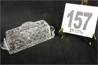 Crystal Lidded Butter Dish