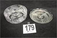 Glass Bowl & Sectioned Plate