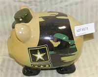 CERAMIC U.S. ARMY PIGGY BANK