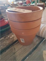 Clay Pots- Lot of Three(3)