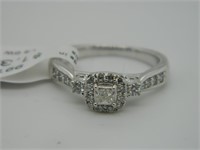 NEW 14k White Gold Diamond Ring