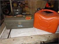 Metal Tool Box & Gas Can