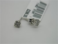 White gold Diamond Stud Earrings NEW