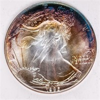 Coin 1986 American Silver Eagle In Brilliant Unc.