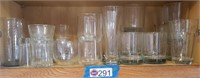 (25+) PCS. CLEAR JUICE, WATER, BEER GLASSES