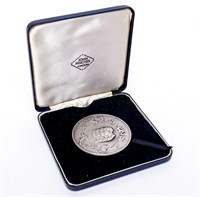 Coin The Waterloo Medal Sterling Silver In Display