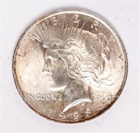 Coin 1923  Peace Silver Dollar in BU Toned