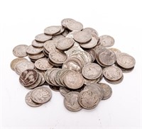 Coin 100 Assorted Buffalo Nickels  Nice!