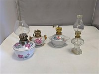Vintage Miniature Kerosene Lamps