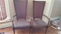 (2) High back chairs