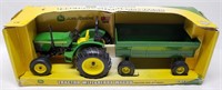 1/16 Scale John Deere Tractor and Wagon Set By