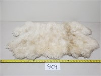 Crate & Barrel $159 Ivory Sheepskin Throw/Rug