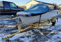 1958 Speed Queen Runabout Boat w/ 1958 Gator