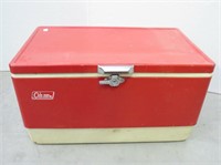 1970's Red Coleman Ice Chest Cooler