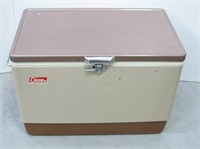 Vintage Brown & Tan Coleman Ice Chest Cooler