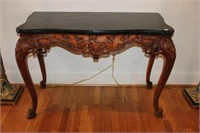 Foyer Table w/ heavy carving, asian design w/