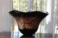 11.75" x 19.5"  Murano Art Glass Amethyst