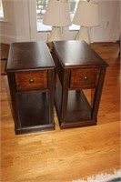 Pair of Cherry End Tables w/ one drawer