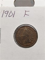 Fine 1901 Indian Head Penny