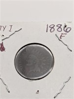 Fine 1886 Type 1 Indian Head Penny