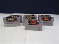 (7) Vintage Super Nintendo Game Cartridges