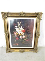 Ornate Framed Floral Still Life Print