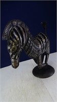 Metal Zebra Art Decor Sculpture