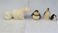 (5) Cold Weather Collectible Figurines