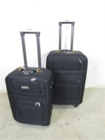 (2) Black Suitcases