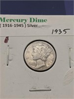 1935 Mercury Dime