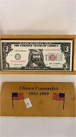 Clinton counterfeit bills