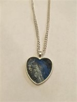 NEW 1.5" HEART PENDANT W/CHAIN