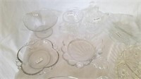 Assorted clear glass