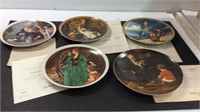 5 Norman Rockwell Plates M12C