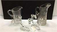 Four Pieces of Vintage Cut Glass K12C