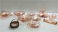 Pink Depression Glass Collection K14F