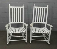 2x Wooden Porch Rockers (1 Of 2 Sets)