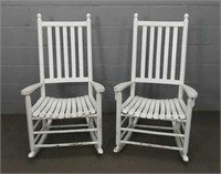 2x Wooden Porch Rockers (2 Of 2 Sets)