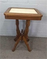 Victorian Table W Marble Insert