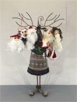 Fun Metal Standing Reindeer w/ Ornaments